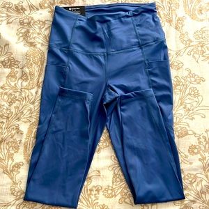 Member’s Mark Women’s Small Everyday Ankle Pocket Legging Yoga Pant Blue NWT